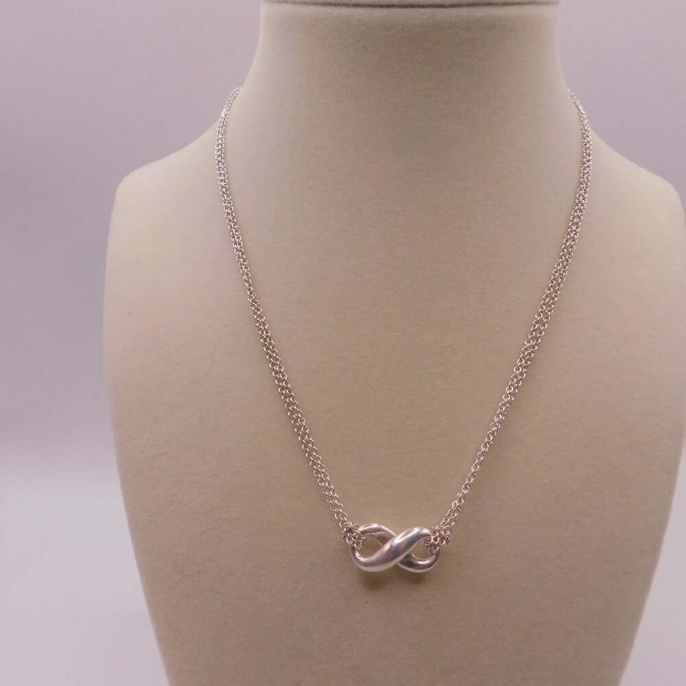 TIFFANY INFINITY NECKLACE - 16 INCHES - Picture 6 of 13
